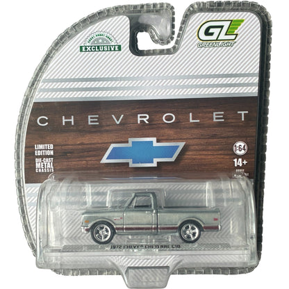 CHASE CAR GreenLight Hobby Exclusive 1:64 1972 Chevrolet Cheyenne C10 Short Bed GL30566-CHASE