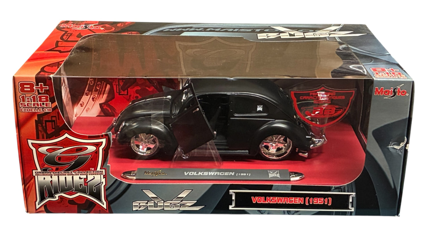 **See Note** Maisto 1:18 1951 Volkswagen Beetle – Volkswagen Bugz 31017A-MAISTO