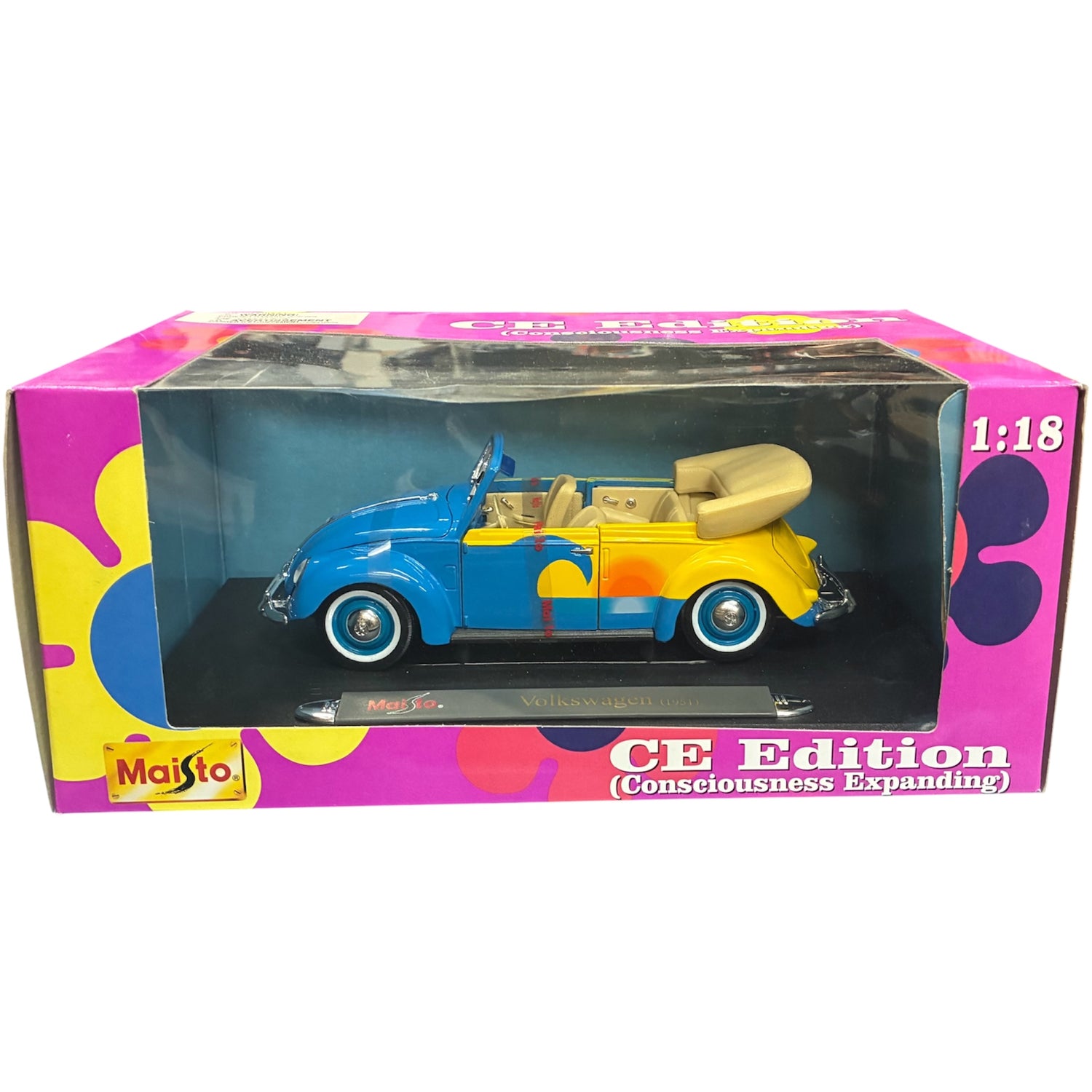 Maisto 1:18 Volkswagen Bugz 1951 Convertible CE Edition Ocean Sunset Livery 35820C-MAISTO