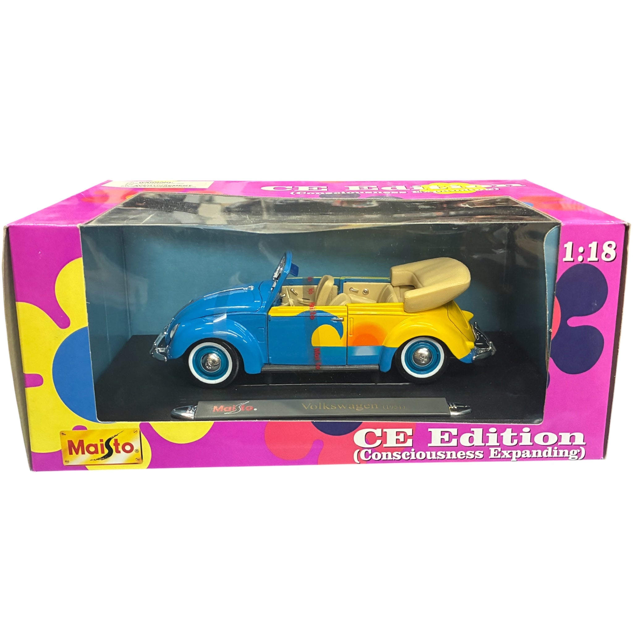 Maisto 1:18 Volkswagen Bugz 1951 Convertible CE Edition Ocean Sunset Livery 35820C-MAISTO