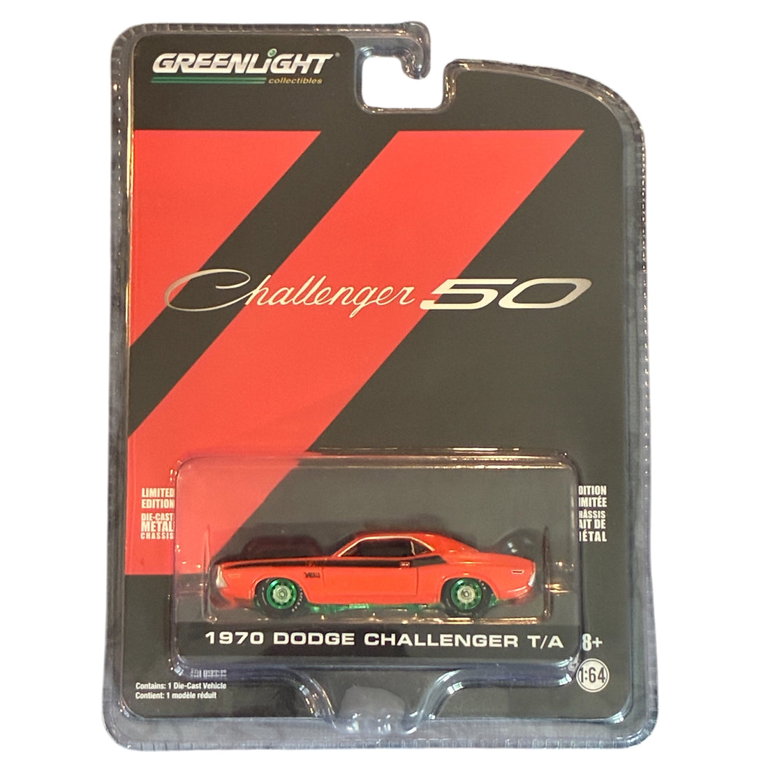 CHASE CAR – 1970 Dodge Challenger T/A – Challenger 50 – GreenLight 1:64 – GL28040-B-CHASE