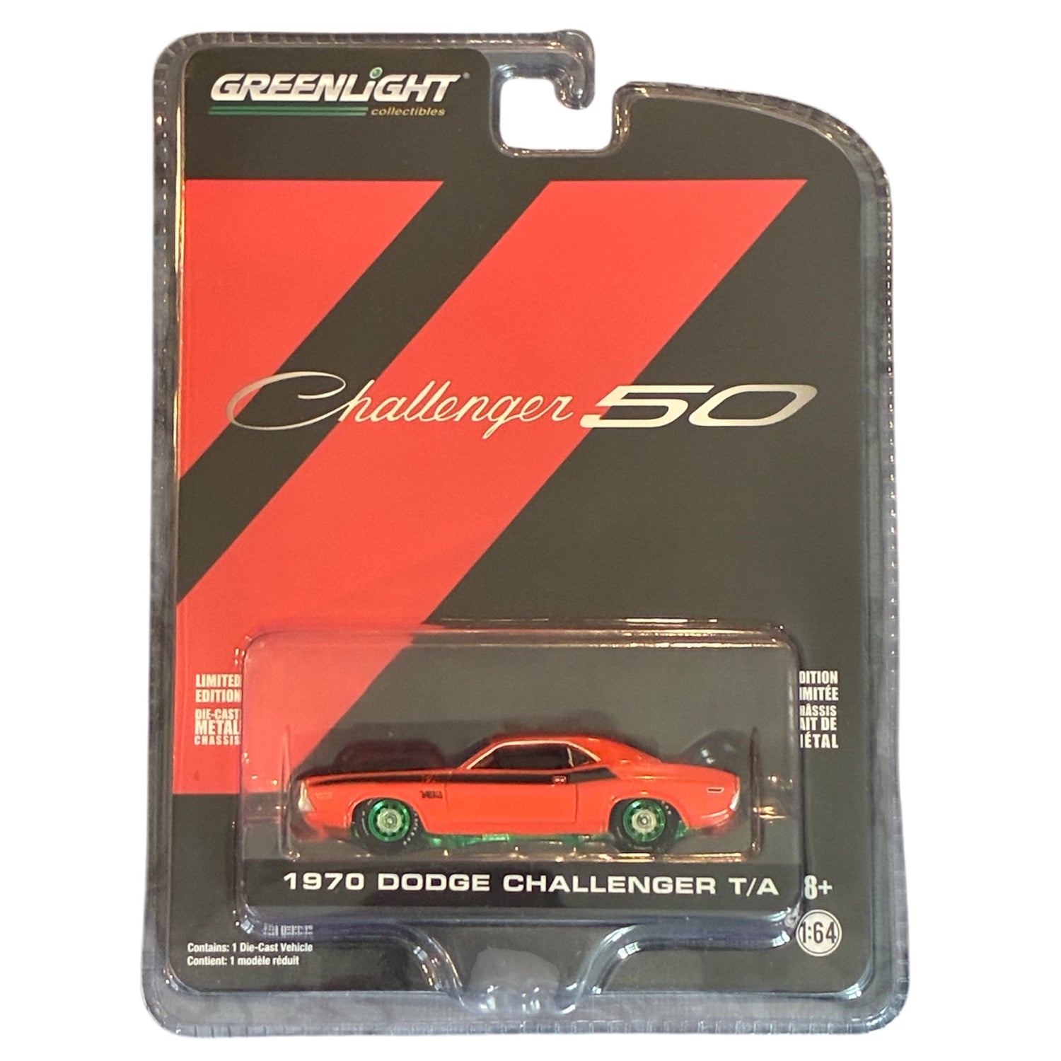 CHASE CAR – 1970 Dodge Challenger T/A – Challenger 50 – GreenLight 1:64 – GL28040-B-CHASE
