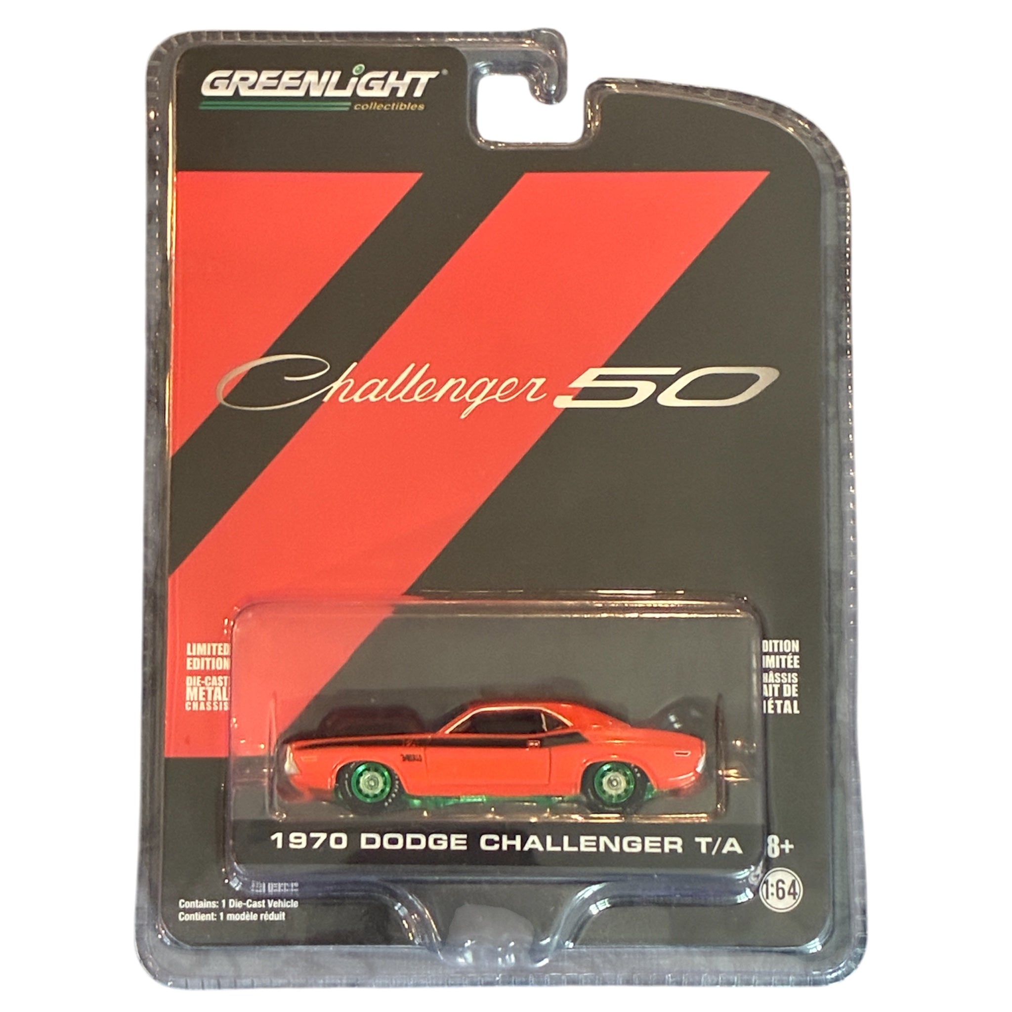 CHASE CAR – 1970 Dodge Challenger T/A – Challenger 50 – GreenLight 1:64 – GL28040-B-CHASE