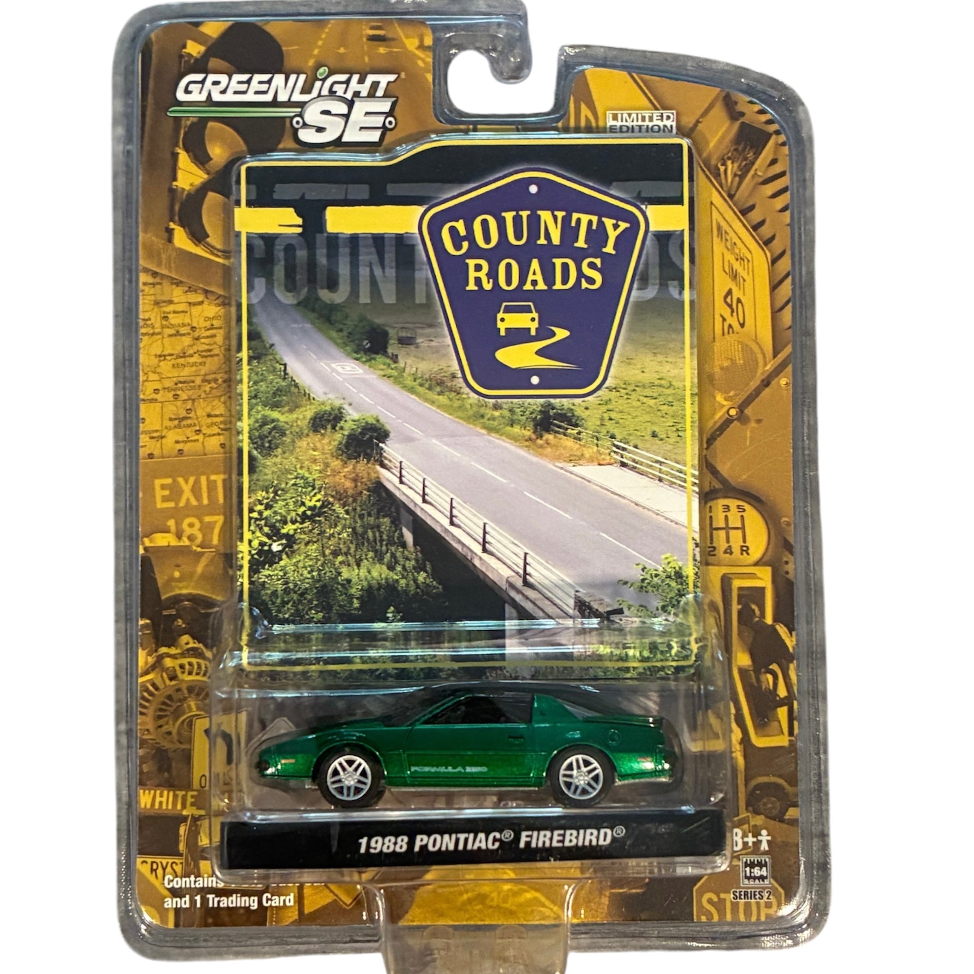 CHASE CAR – Pontiac Firebird 1968 Country Roads 1:64 – GreenLight GL29620-CHASE