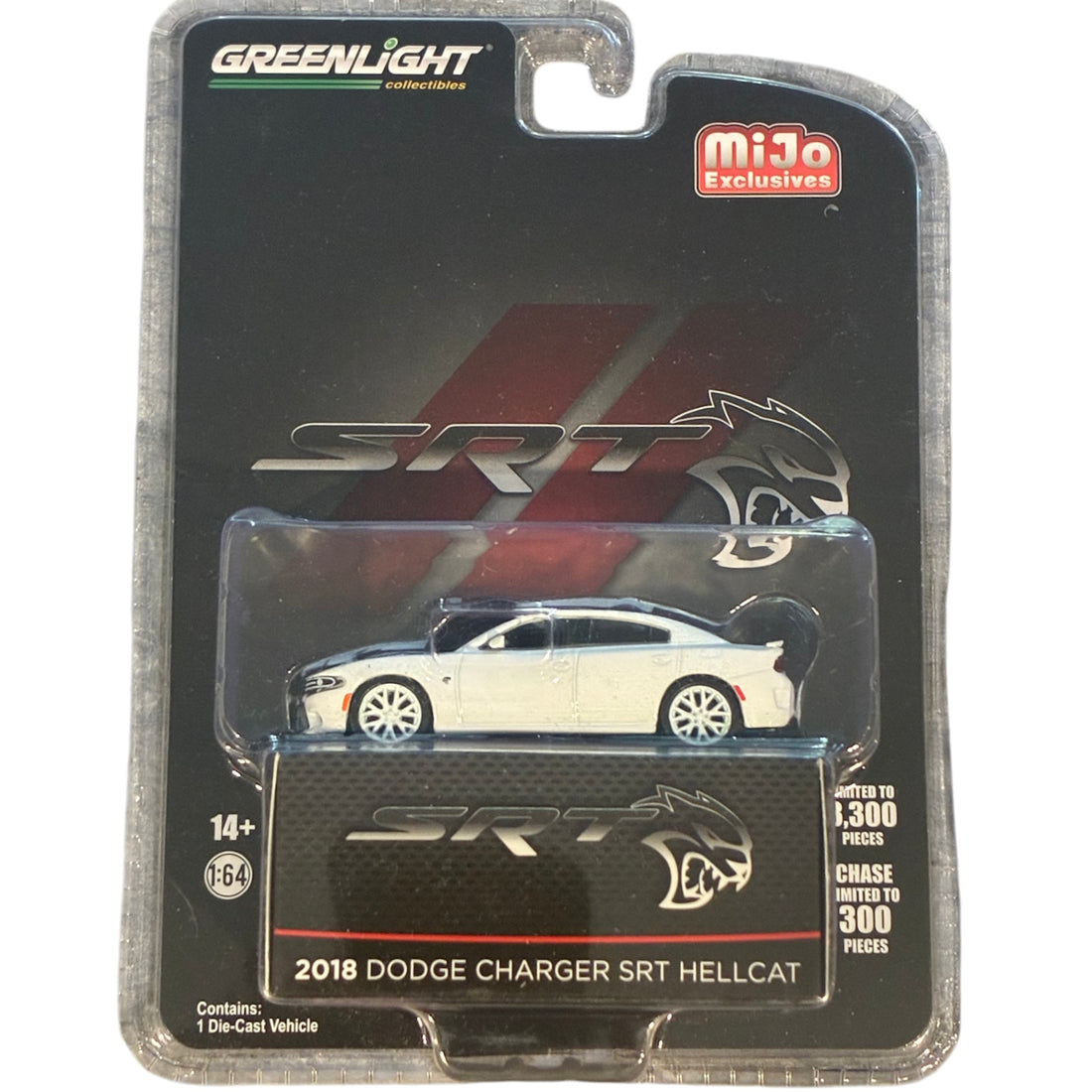CHASE CAR GreenLight 1:64 2018 Dodge Charger SRT Hellcat – MiJo Exclusives GL51425-CHASE