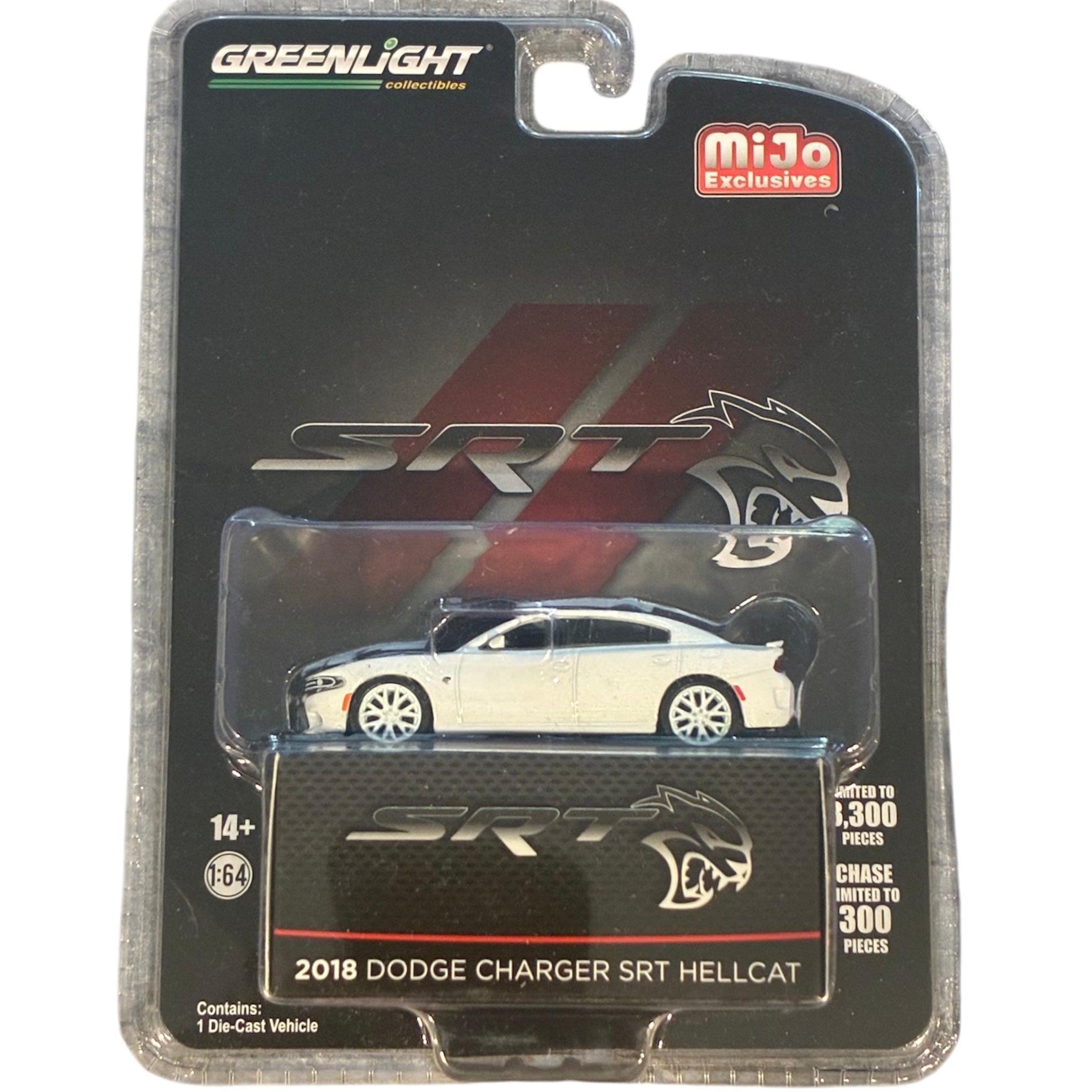 CHASE CAR GreenLight 1:64 2018 Dodge Charger SRT Hellcat – MiJo Exclusives GL51425-CHASE