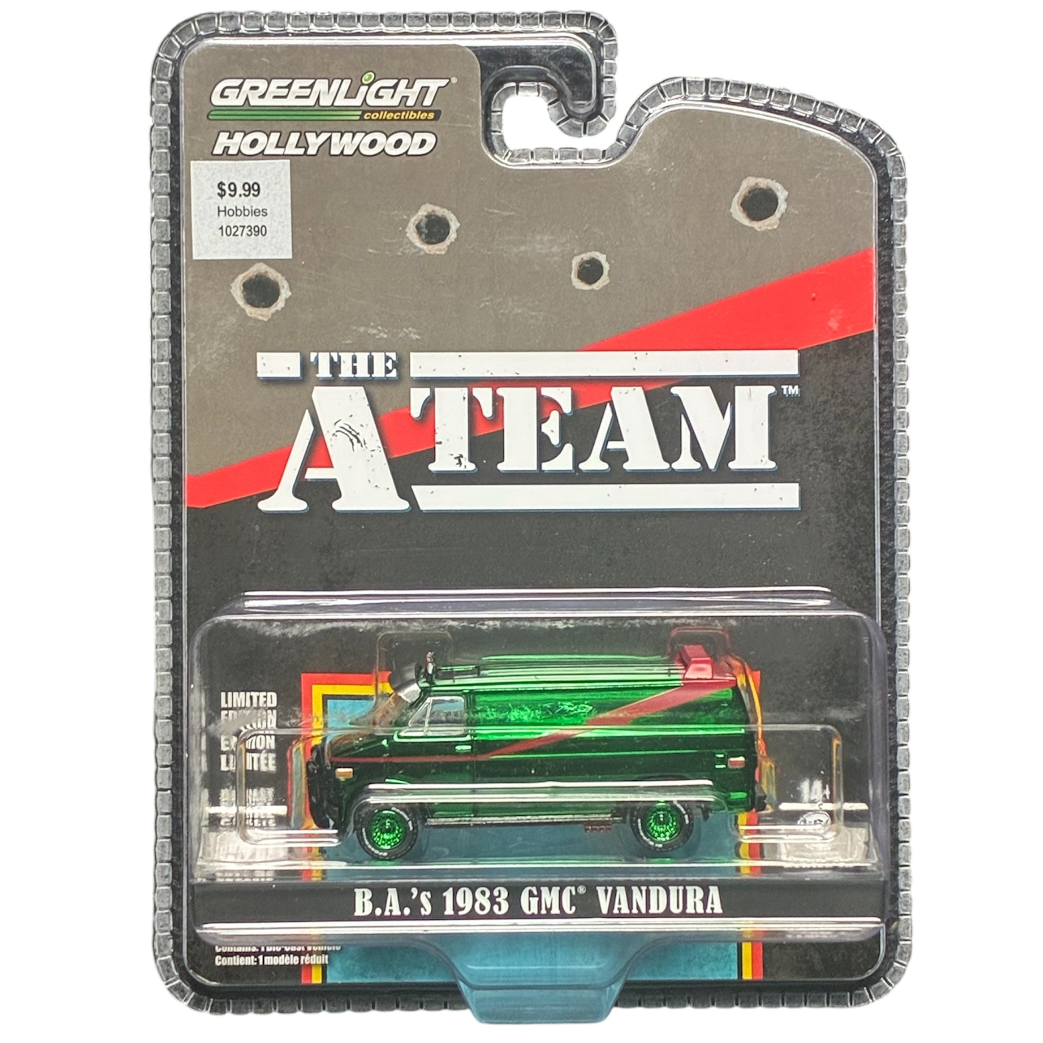 CHASE CAR – GreenLight 1:64 The A-Team B.A.’s 1983 GMC Vandura – Hollywood Series 19 – GL44790-B-CHASE