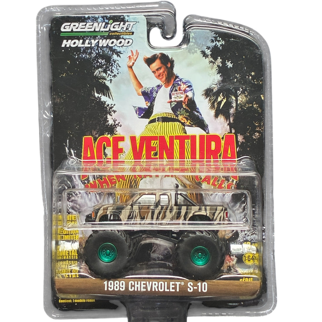 CHASE CAR GreenLight Hollywood Ace Ventura : When Nature Calls Chevrolet S-10 Monster Truck 1989 1:64 GL44920-E-CHASE