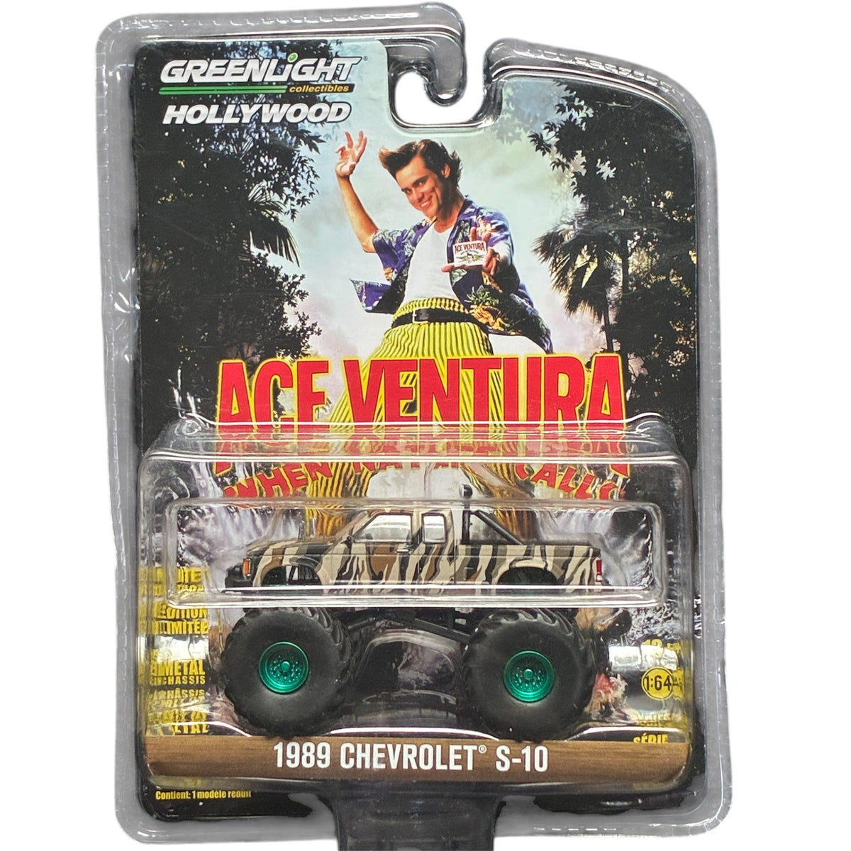 CHASE CAR GreenLight Hollywood Series 32 Ace Ventura: When Nature Calls 1989 Chevrolet S-10 Monster Truck 1:64 GL44920-E-CHASE