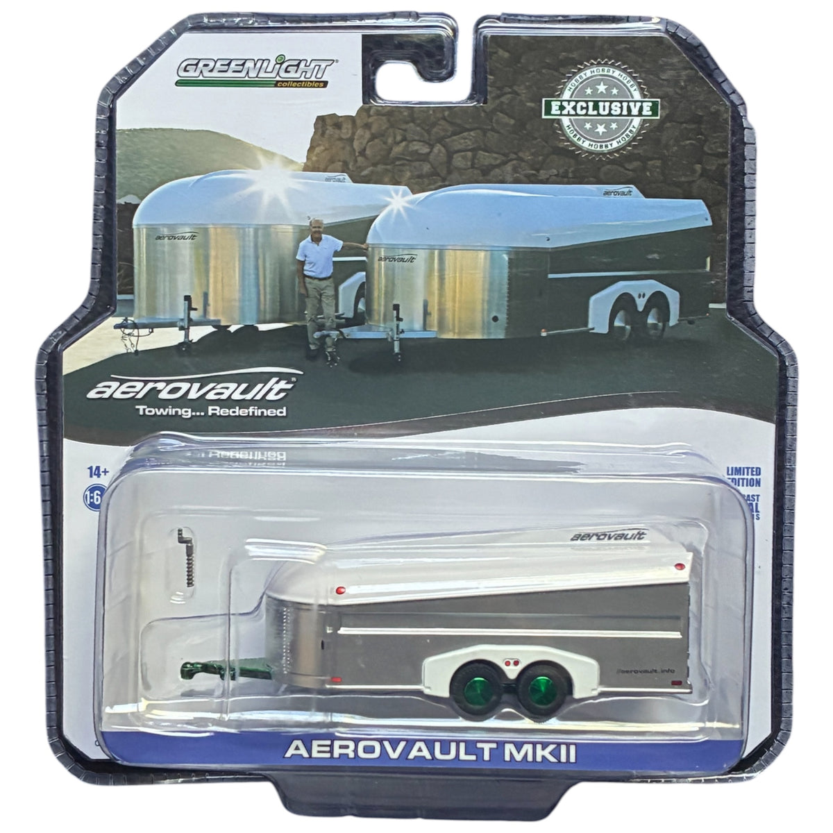CHASE CAR GreenLight Hobby Exclusive 2018 Aerovault MKII Remorque 1:64 GL30008-CHASE