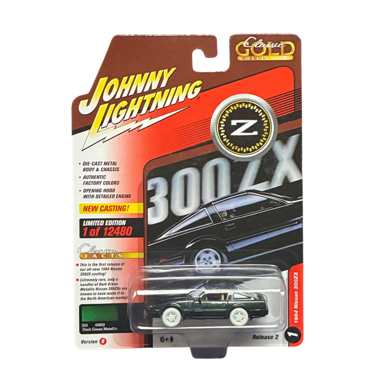 CHASE CAR Johnny Lightning 1:64 Classic Gold Release 2 Version B – 1984 Nissan 300ZX – JLCG029-2B-1-CHASE