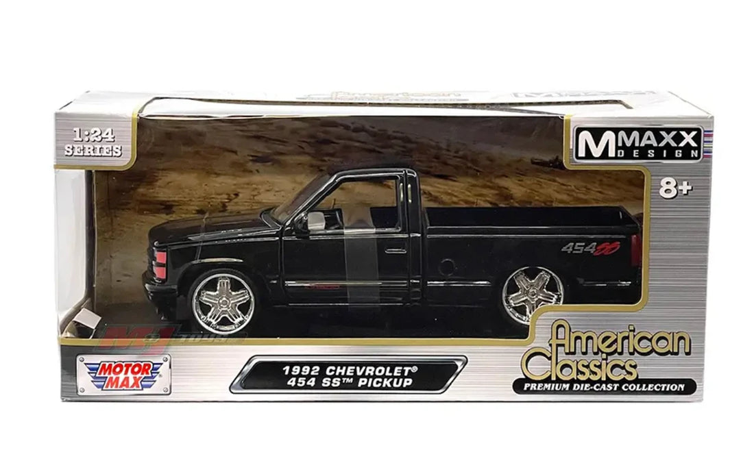 1992 Chevrolet 454 SS Pickup Custom Wheels- Black