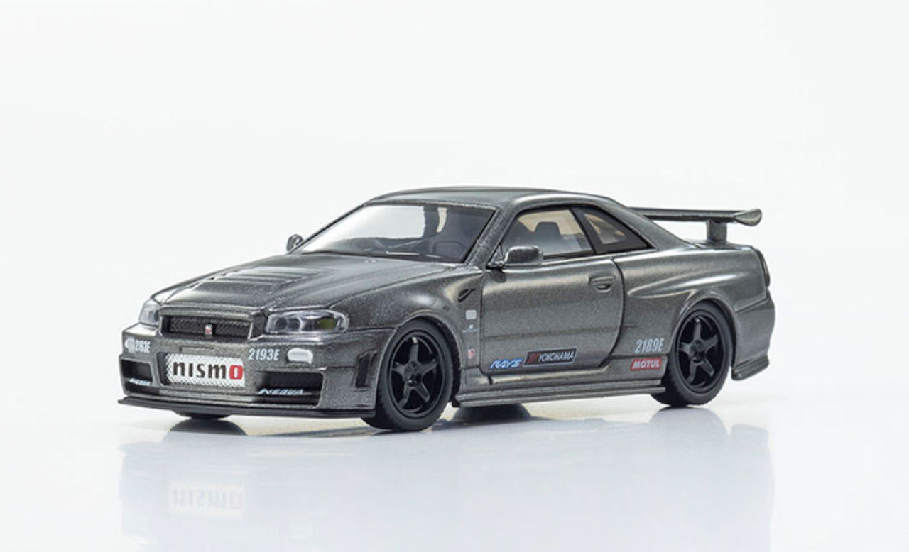 KYOSHO 1:64-NISSAN SKYLINE GT-R with LED (NISMO BNR34 CRS Version)