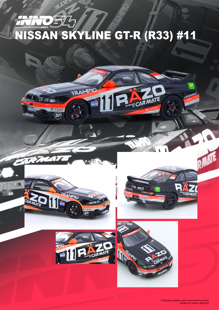 INNO64 1/64, ISSAN SKYLINE GT-R R33 