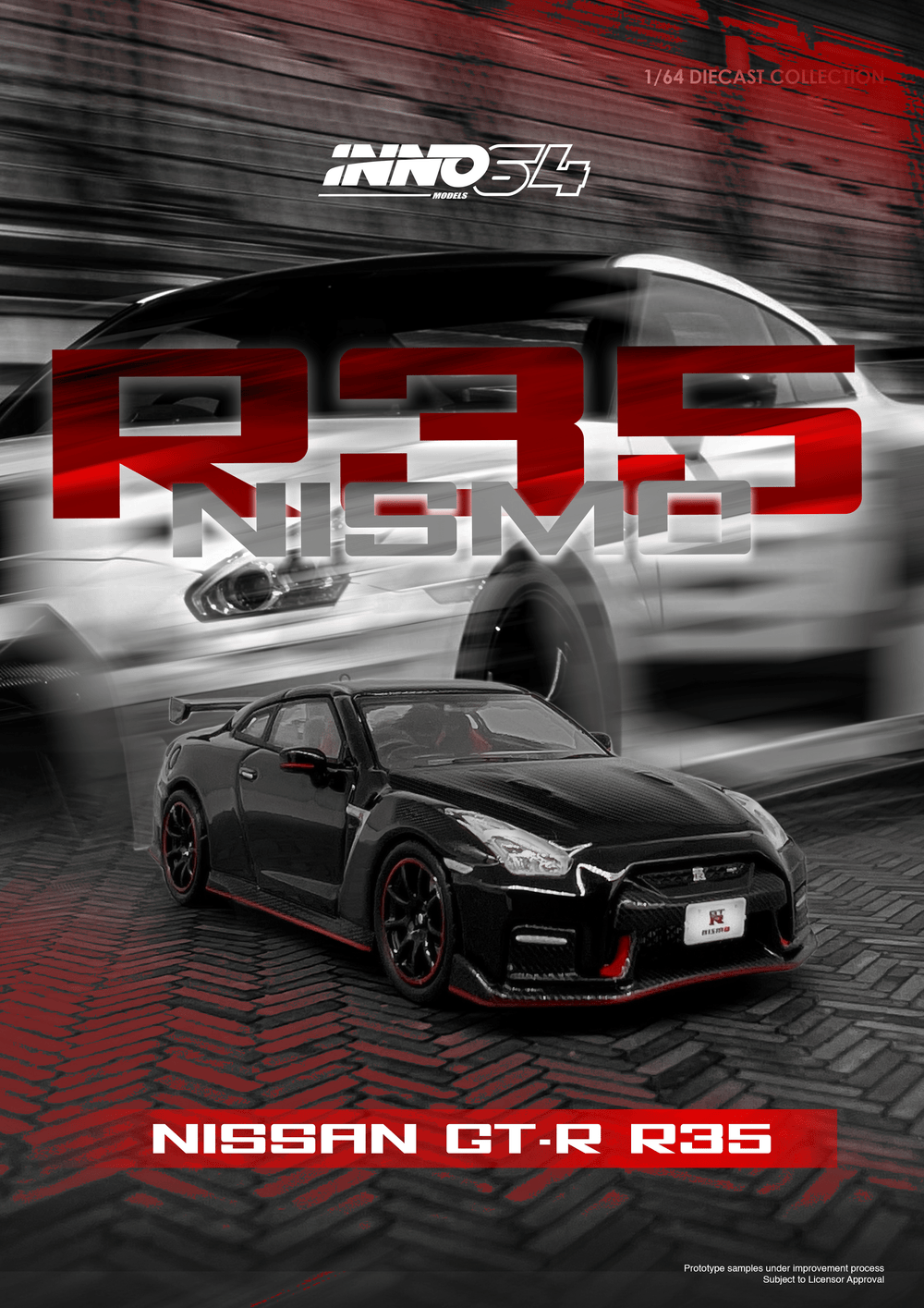 INNO64- NISSAN GT-R (R35) NISMO Black IN64-R35N-BLA