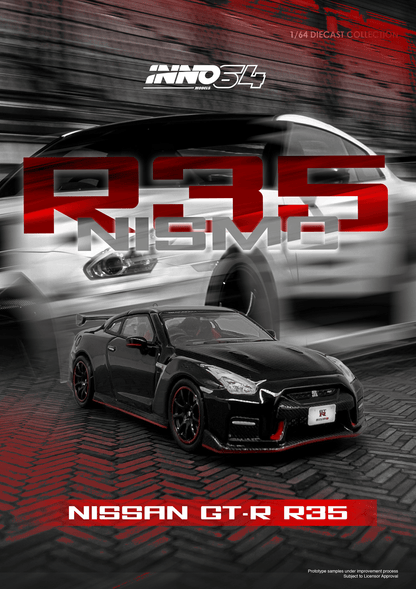 INNO64- NISSAN GT-R (R35) NISMO Black IN64-R35N-BLA