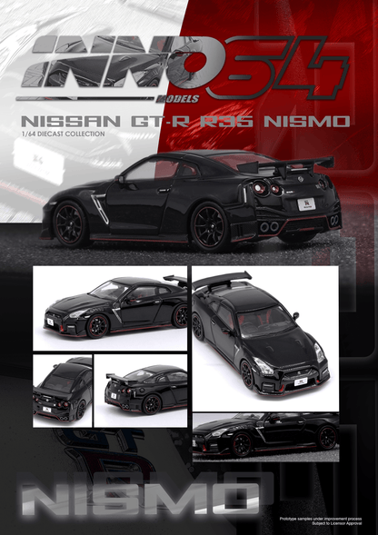 INNO64- NISSAN GT-R (R35) NISMO Black IN64-R35N-BLA