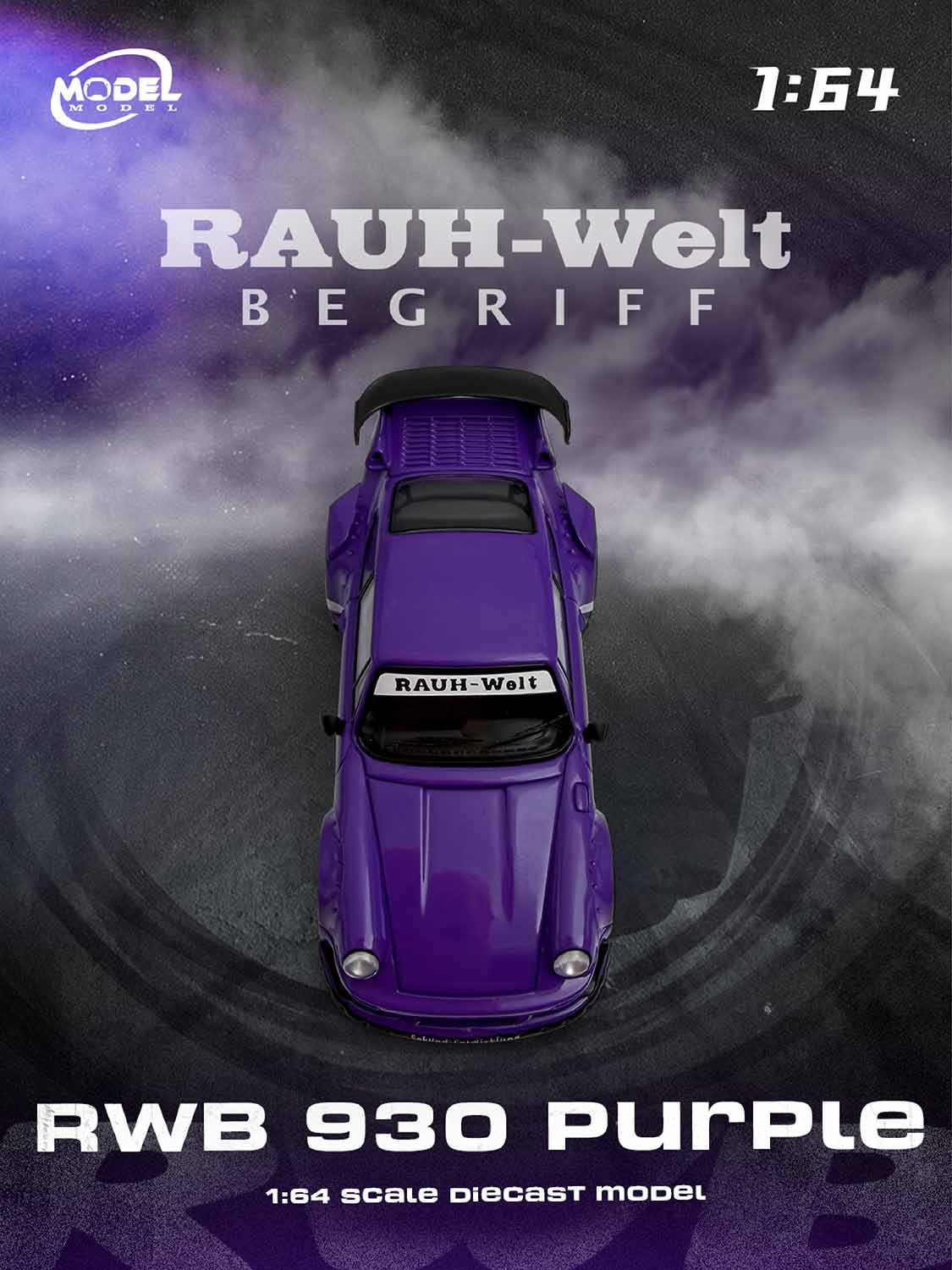 Porsche 911 RWB 930 violette 1:64 – Model Model MM64-RWB930-003
