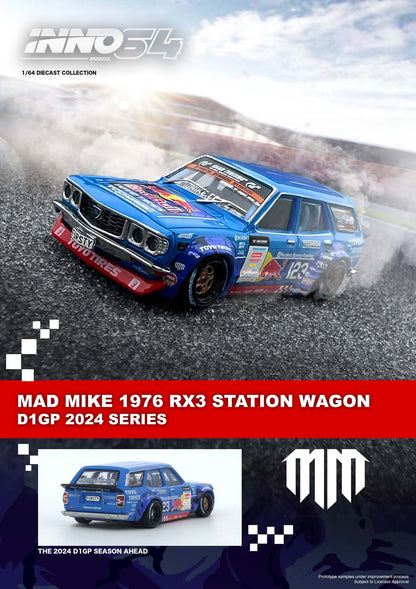 MAD MIKE 1976 MAZDA RX3 Station Wagon D1GP Series 2024 IN64-RX3P-D1GP24