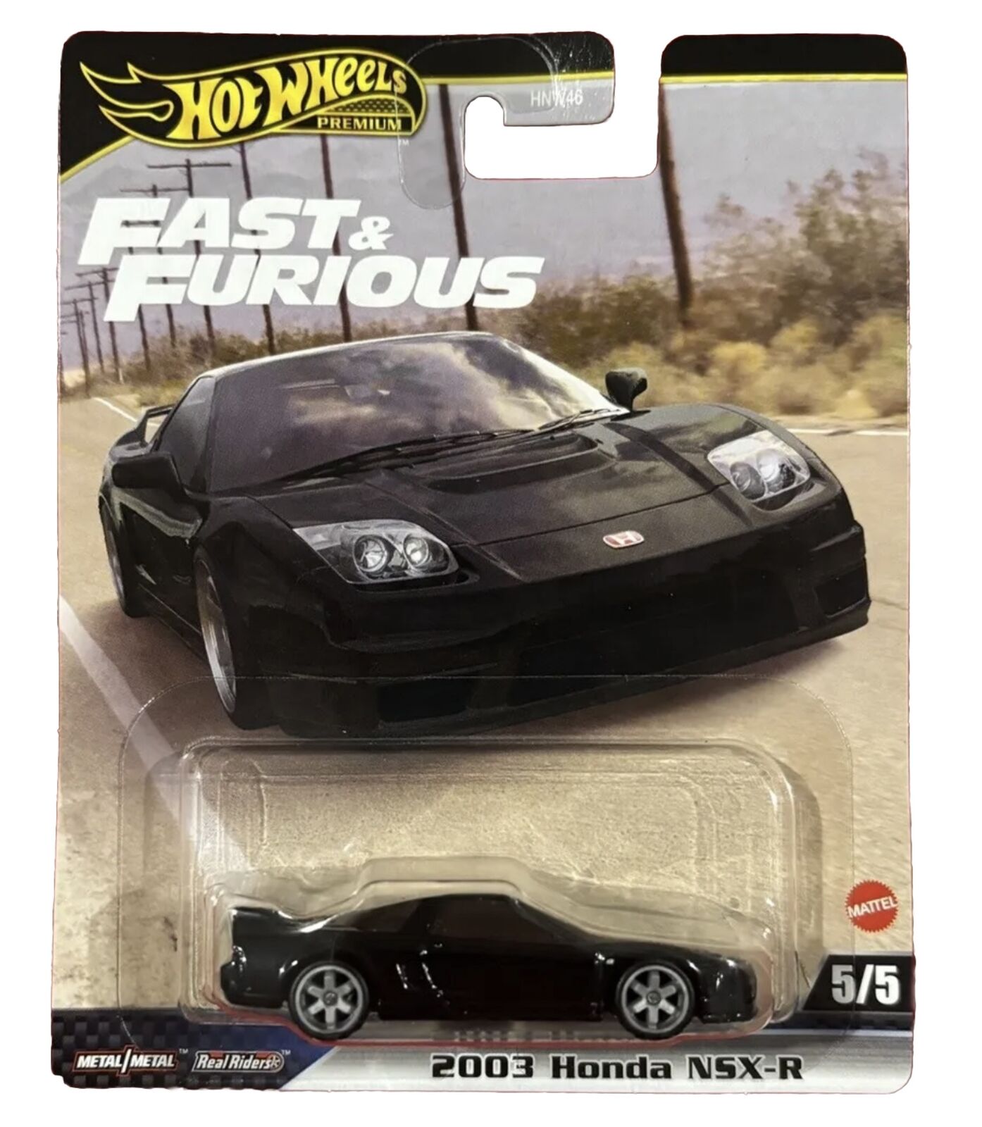 Hot Wheels Premium Fast &amp; Furious Fast Five 2003 Honda NSX-R 5/5