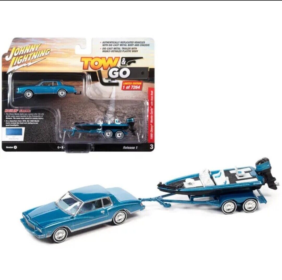 1980 Chevrolet Monte Carlo with Bass Boat