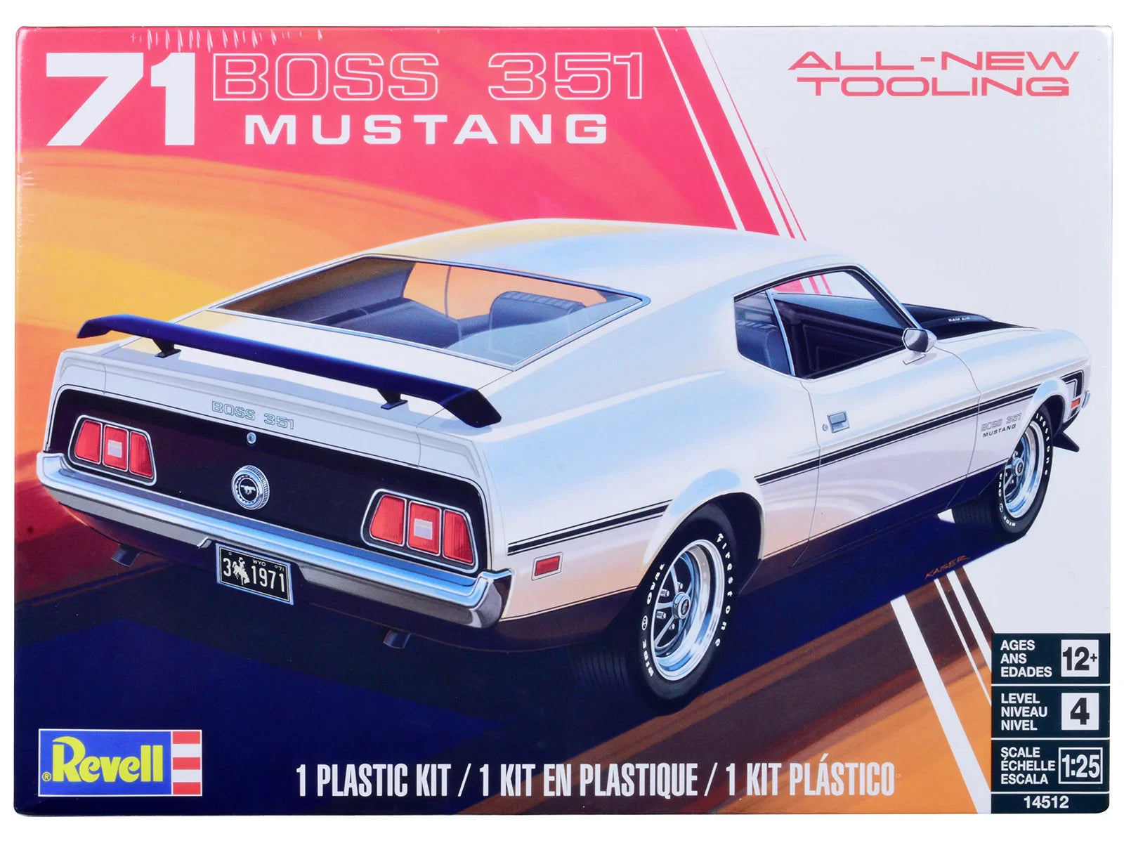 Revell 1/25 - 1971 Ford Mustang Boss 351 - 14512-0177