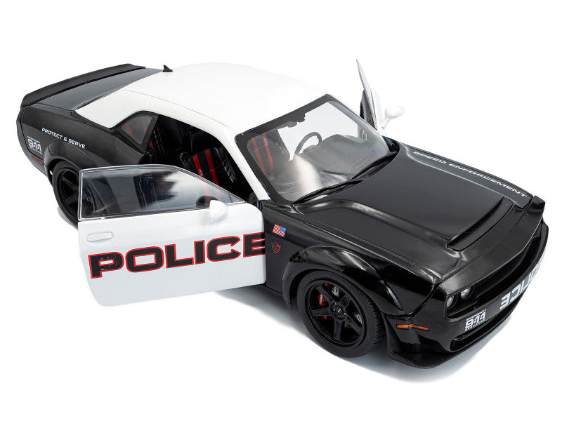 SOLIDO - 2023 Dodge Challenger Demon "Police" Black and White - S1805715