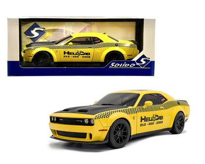 Solido 1:18 2023 Dodge Challenger SRT Hellcat Redeye Widebody NYC Hellcab – Yellow S1805716