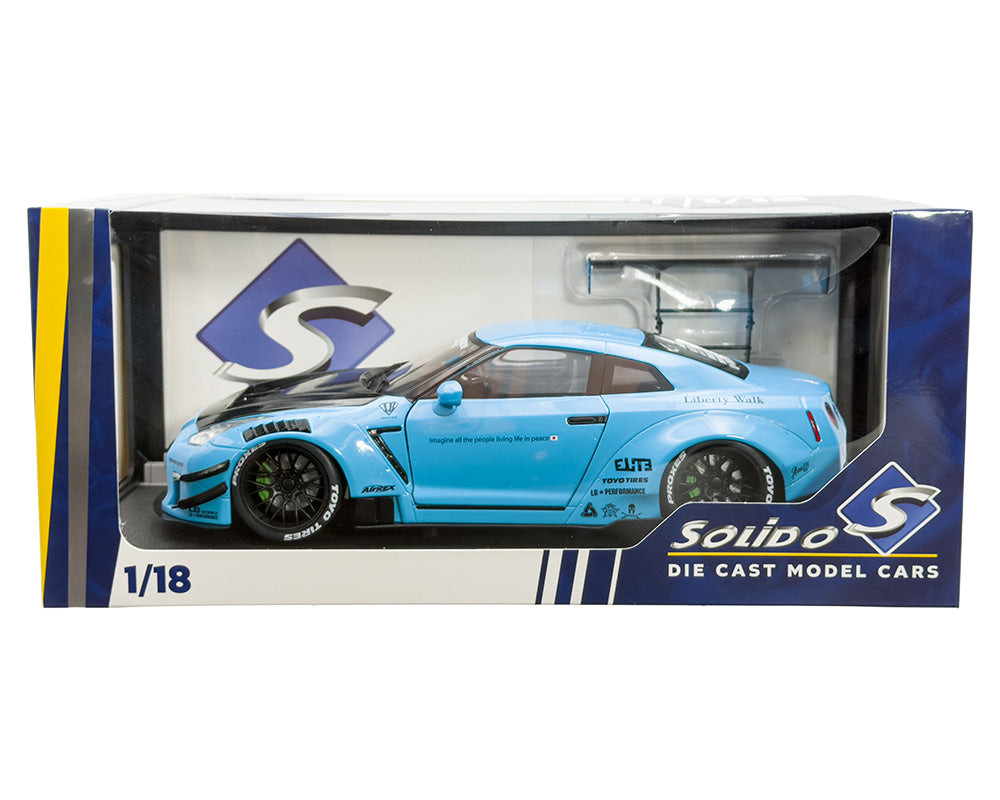 Solido 1:18 Nissan GT-R (R35) Liberty Walk Body Kit 2.0 2024 – Bleu – S1805817