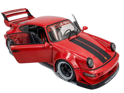 SOLIDO - 2024 RWB Bodykit "Taikano Kaishin" Red with Black Stripes - S1807514