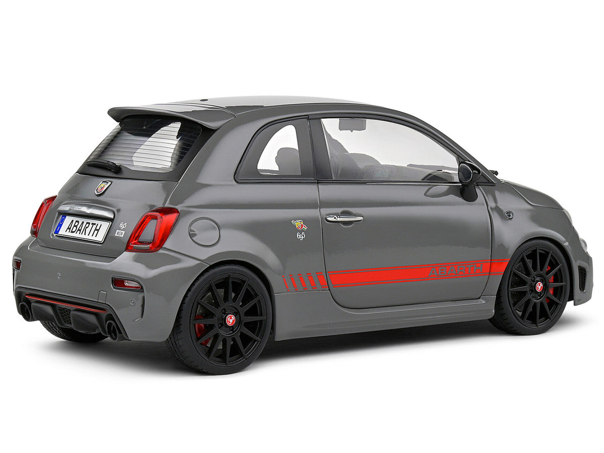 SOLIDO - 2022 Fiat 695 Abarth XSR Yamaha Record (Gray with Red Stripes)