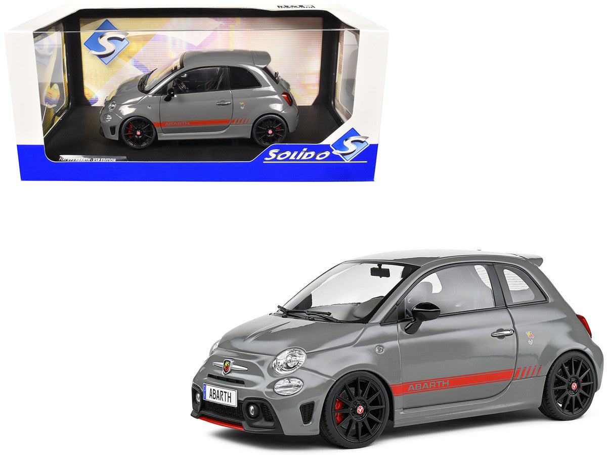 SOLIDO - 2022 Fiat 695 Abarth XSR Yamaha Record (Gray with Red Stripes)