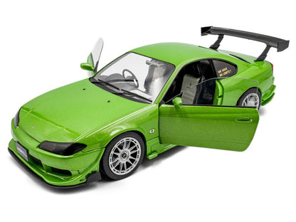 SOLIDO - 1999 Nissan Silvia S15 Spec-R Aero RHD (Right Hand Drive) "Never Satisfied" Green Metallic - S1812203