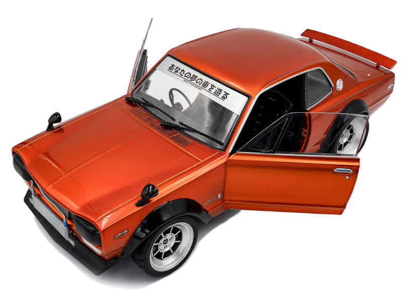 SOLIDO - 1970 Nissan Skyline (C10) Hakosuka RHD (Right Hand Drive) Orange Metallic - S1813003