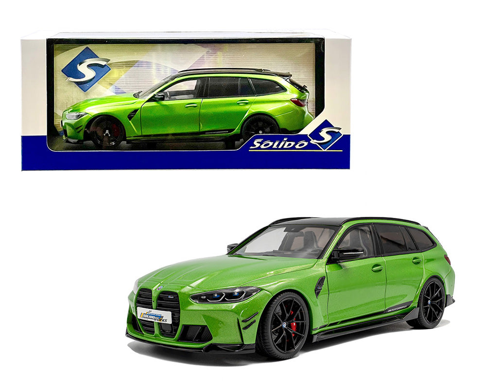 Solido 1:18 BMW M3 Touring 2024 avec pièces Performance Vert – S1813703