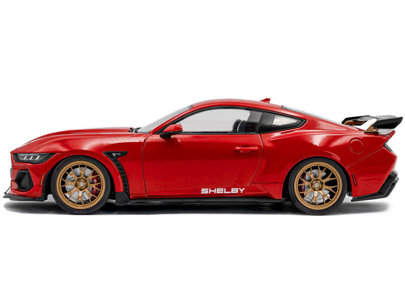 SOLIDO - 2024 Ford Shelby Mustang Super Snake Race Red with White Stripes - S1813801