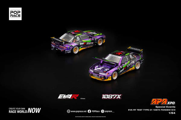 POPRACE 1/64 - EVA RT TEST TYPE-01 1087X Pandem S13 APA XPO 2025 Exclusive Model - S43-APAXPO2025
