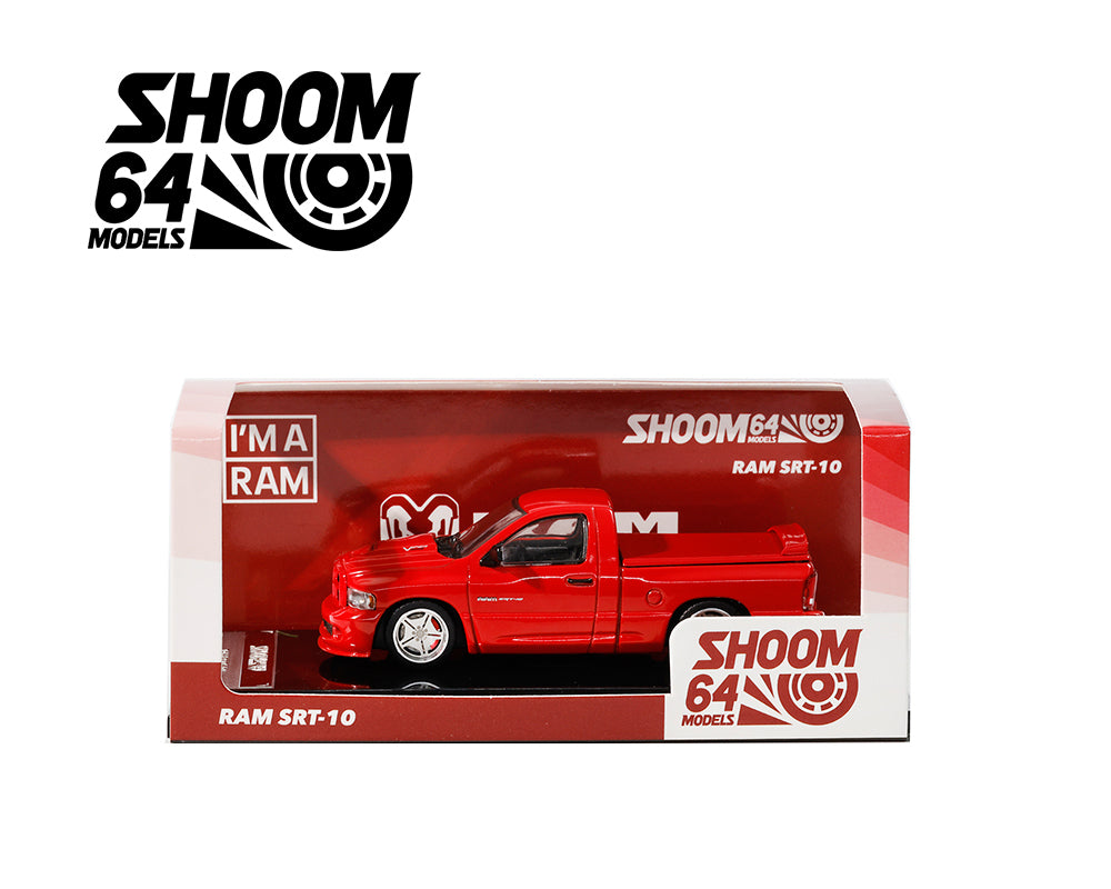Shoom64 by GCD 1/64 - 2003 Ram SRT-10 LHD Red - SHOOM-103-002