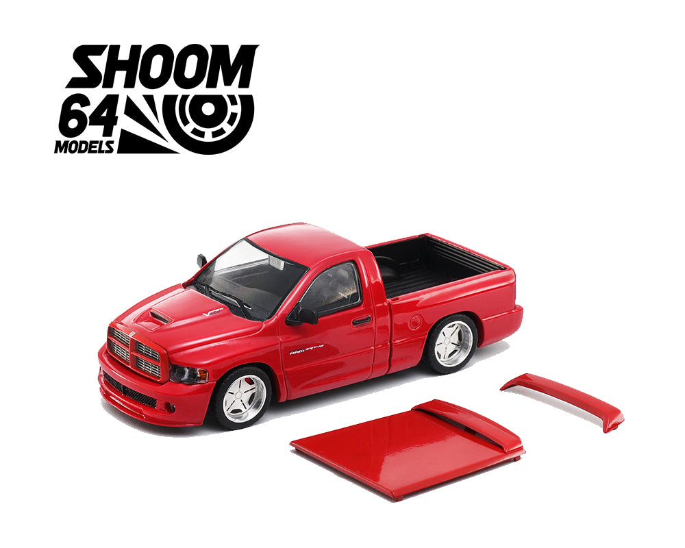 Shoom64 by GCD 1/64 - 2003 Ram SRT-10 LHD Red - SHOOM-103-002