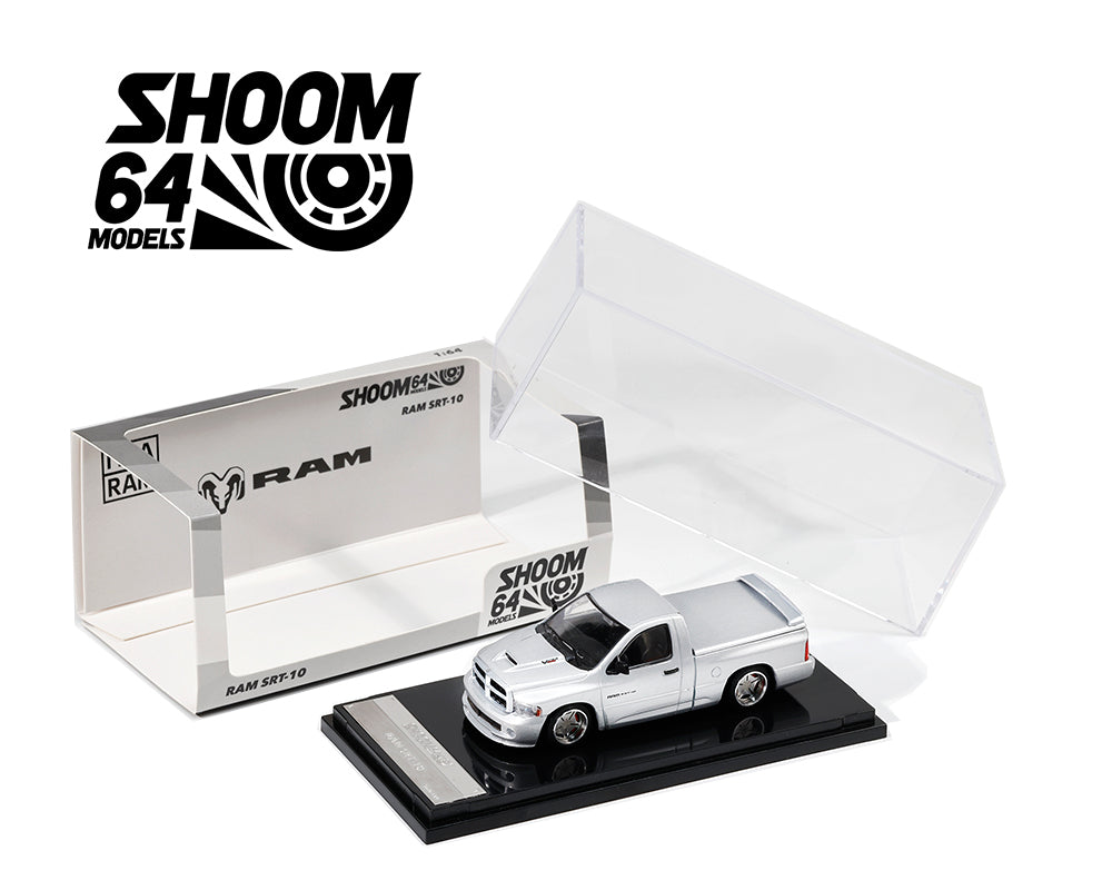 Shoom64 by GCD 1/64 - 2003 Ram SRT-10 LHD Silver - SHOOM-103-004