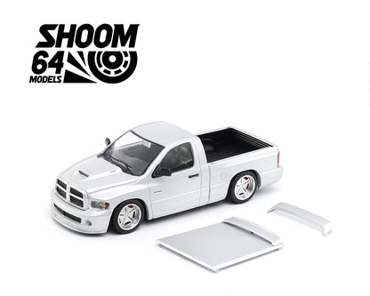 Shoom64 by GCD 1/64 - 2003 Ram SRT-10 LHD Silver - SHOOM-103-004