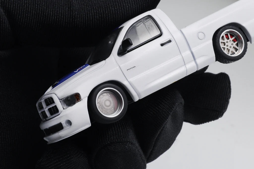 Shoom64 by GCD 1/64 - 2003 Ram SRT-10 LHD White - SHOOM-103-005
