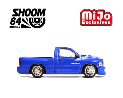 Shoom64 by GCD 1/64 - 2003 Ram SRT-10 LHD Blue - 103014-MJ1 - Mijo Exclusives