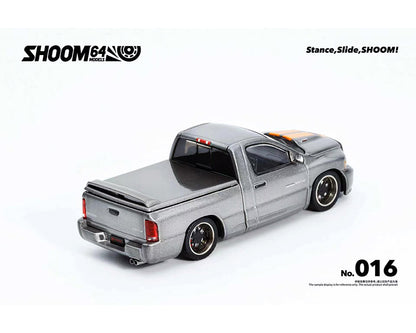 SHOOM64 1:64 Dodge Ram SRT-10 Pickup 2003 – Gris avec orange – Édition limitée – SHOOM-103-016