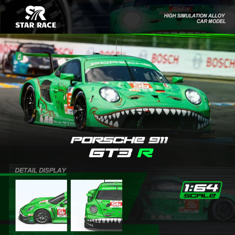 STAR RACE 1/64-Porsche 911 GT3 R - Tyrannosaurus No. 56 (SR64019)