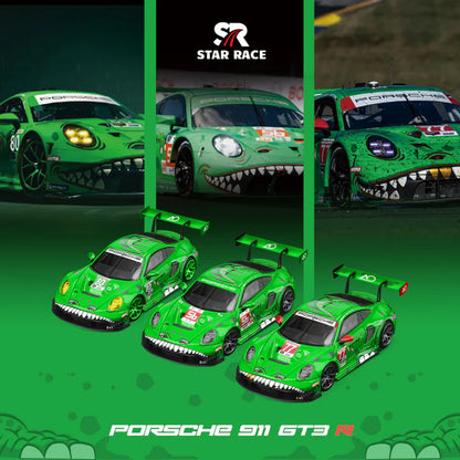 STAR RACE 1/64-Porsche 911 GT3 R - Tyrannosaurus - 3 Car Set (S64020-T)