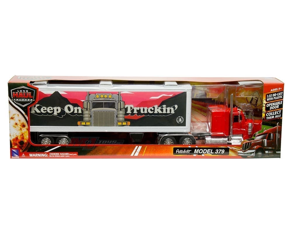 Kenworth Custom W900 avec remorque sèche-Rouge ``Keep on Trucking``