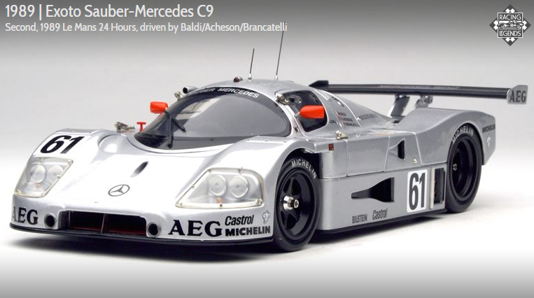 1987-89 SAUBER-MERCEDES C9 by EXOTO (Échelle-Scale 1:18) – Nice 1987-89 SAUBER-MERCEDES C9 by EXOTO (Échelle-Scale 1:18) – Nice