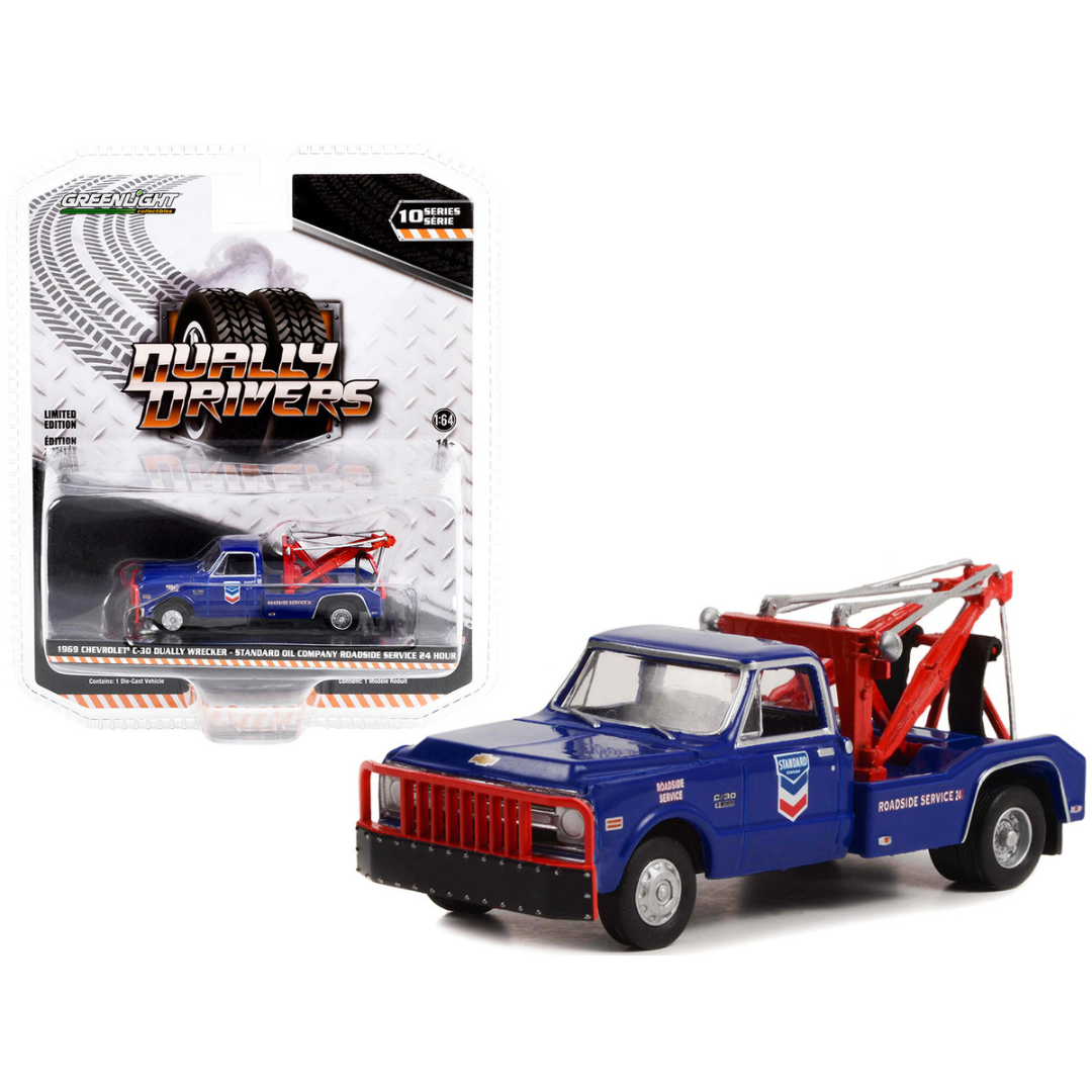 1969 C-30 DUALLY WRECKER-STANDARD OIL COMPANY ROADSIDE SERVICE 24 HOUR 1/64
