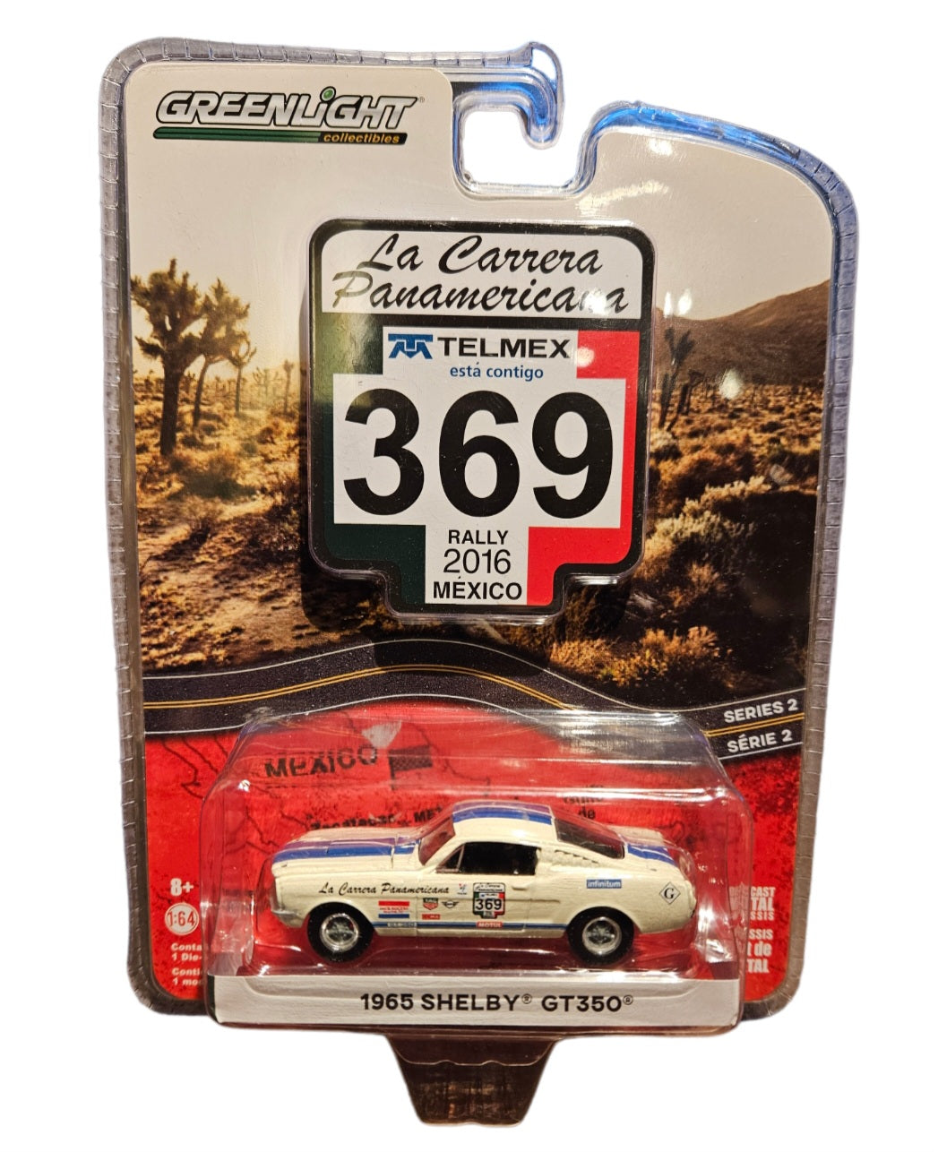 1965 Shelby Ford Mustang Gt350 Rally (Telmex 369) Rally 2016 Mexico. 1/64